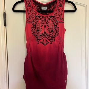 STRETCHY PINK ATHLETA TANK TOP